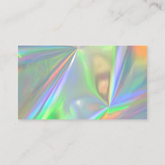 Imitats Holo Vielen Dank an den trendy Salon Busin Visitenkarte (Rückseite)