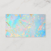 IMITATS holografischer Opal-Stein danke Visitenkarte (Rückseite)