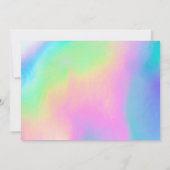 Imitats Holographic Danke Herzmedieneinlage Einladung (Rückseite)