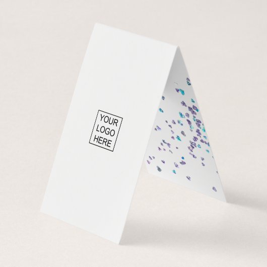 Imitats Holographic Heart Glitzer Visitenkarten (Rückseite)