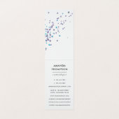 Imitats Holographic Heart Glitzer Visitenkarten (Innenseite Aufgefaltet)