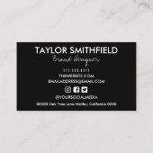 Imitats Holographic Hello Business Card Visitenkarte (Rückseite)