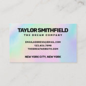 Imitats Holographic Rainbow Business Vielen Dank Visitenkarte (Rückseite)