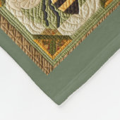 Imitats Honeybee Quilt Fleecedecke (Ecke)