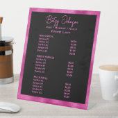 Imitats in Schwarz und Heiß Rosa Fossil Schönheits Sockelschild (In Situ)