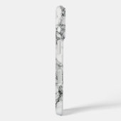 Imitats iPhone Case mit weißem Marmor (Rückseite / Rechts)