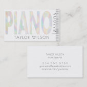 IMITATS Iridescent Muschel Drehbuch Klaviermusikle Visitenkarte (Vorne/Hinten)