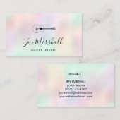 IMITATS iridessierender Hintergrundgitarrist Visitenkarte (Vorne/Hinten)