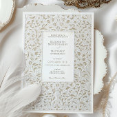 Imitats Ivory Lace Wedding Einladung