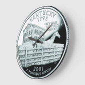 Imitats Kentucky Staat Quarter Große Wanduhr (Winkel)