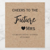 Imitats Kraft Future Mrs. Weinetikett (Einzelnes Label)