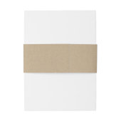 Imitats Kraft Paper Mr. & Mrs. Elegant Script Wedd Einladungsbanderole (Rückseitenbeispiel)