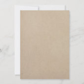 Imitats Kraft Papier rustikale Mason Glas Save the Date (Rückseite)