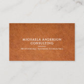 Imitats Leather Beruflich QR Code & Social Media Visitenkarte (Vorderseite)