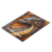 Imitats Leather Dragon Personalisiert Notizblock (Linke Seite)