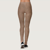 Imitats Leather Textured Carmel Leggings (Rückseite)