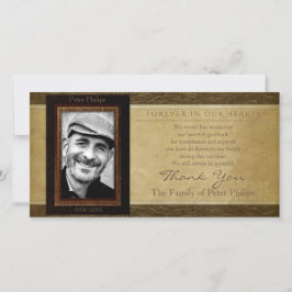 Imitats Lederparkett Foto Beileid Vielen Dank Dankeskarte