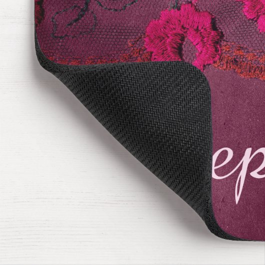 Imitats lila Blumen Mousepad (Ecke)