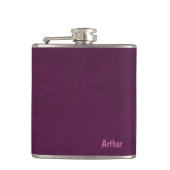 Imitats Lila Süede Flachmann (Vorderseite)