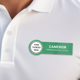 Imitats Logo der Firma "Rostgrün" Namensschild