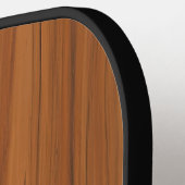 Imitats Mahogany Holztextur Custom Monogram Pickleball Schläger (Linke Seite)