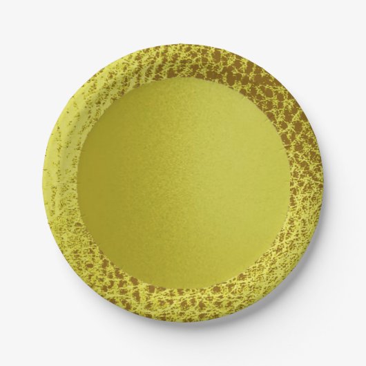 Imitats-Mama-Goldpapier-Teller- Pappteller (Vorderseite)