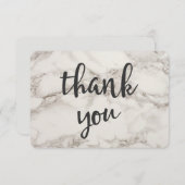 Imitats Marble Alabaster Vielen Dank Dankeskarte (Vorne/Hinten)