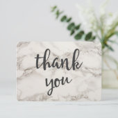 Imitats Marble Alabaster Vielen Dank Dankeskarte (Stehend Vorderseite)