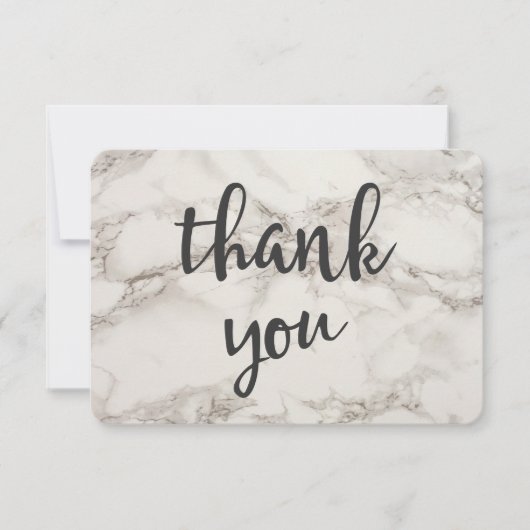 Imitats Marble Alabaster Vielen Dank Dankeskarte (Vorderseite)