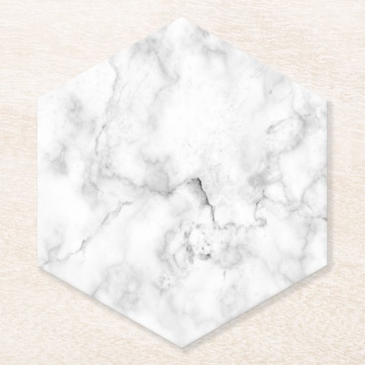 Imitats Marble Look Hexagon Untersetzer (Vorderseite)