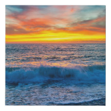 Imitats mit überzogenen Canvas Print - Ocean Waves