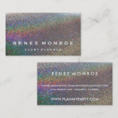 Imitats Multi Glitzer Fun Moderne Visitenkarte (Vorne/Hinten)