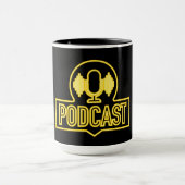 Imitats Neon Podcast Symbol Tasse (Zentrum)