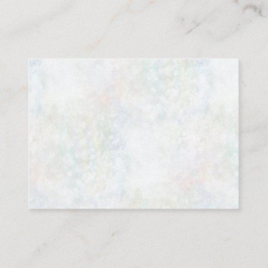 Imitats Pastel Rainbow Bokeh Empfang Card Begleitkarte (Rückseite)