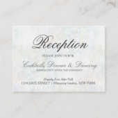 Imitats Pastel Rainbow Bokeh Empfang Card Begleitkarte (Vorderseite)