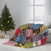 Imitats Patchwork 15 Foto Collage Weihnachten Fleecedecke