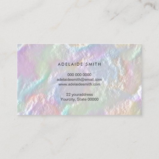 IMITATS Perlescent Textur Visitenkarte (Rückseite)