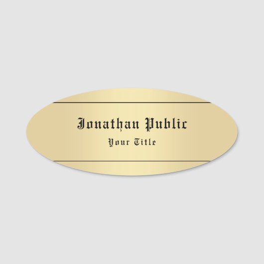 Imitats Personalisierte Vorlage für klassischen Lo Namensschild (Vorderseite)