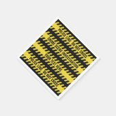 Imitats Police Line benutzerdefinierte Papierservi Serviette (Ecke)