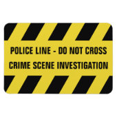 Imitats Police Line benutzerdefinierter Textmagnet Magnet (Horizontal)