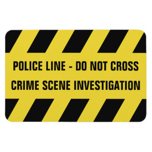 Imitats Police Line benutzerdefinierter Textmagnet Magnet