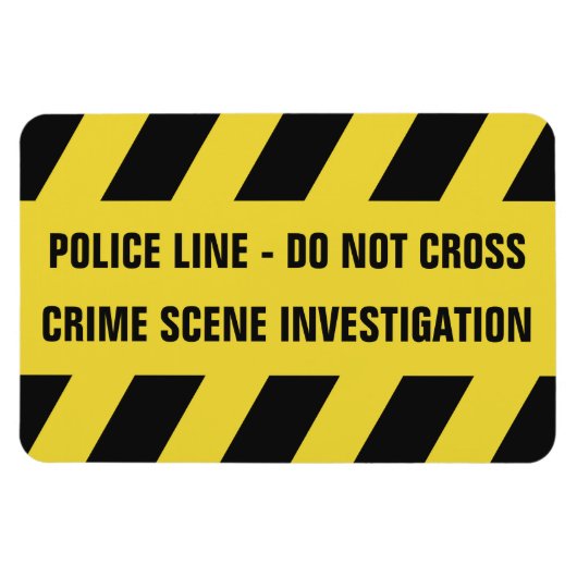 Imitats Police Line benutzerdefinierter Textmagnet Magnet (Horizontal)