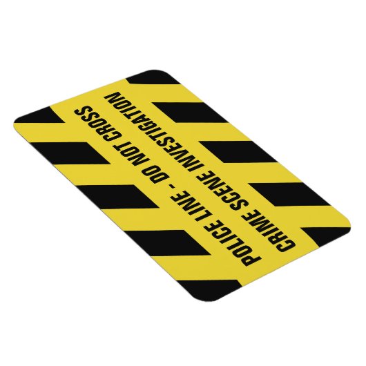 Imitats Police Line benutzerdefinierter Textmagnet Magnet (Rechte Seite)