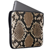 Imitats Python Snake Skin Lap Top Sleeve (Vorne Rechts)