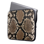 Imitats Python Snake Skin Lap Top Sleeve (Vorderseite Links)