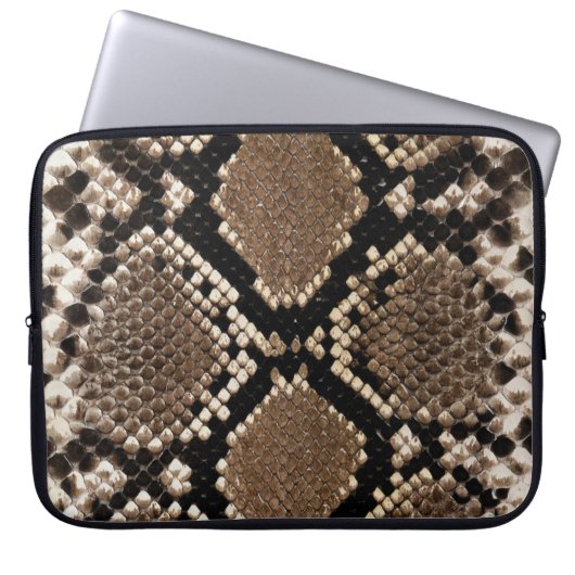 Imitats Python Snake Skin Lap Top Sleeve (Vorderseite)