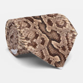 Imitats Rattlesnake Snakeskin Muster Krawatte (Gerollt)