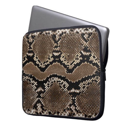 Imitats Rock Python Snake Skin Laptopschutzhülle (Vorderseite Links)