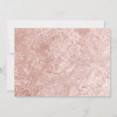 Imitats Rose Gold Foliage Wreath 30. Geburtstag Einladung (Rückseite)