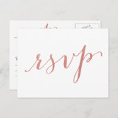 Imitats Rose Gold Fossil Glamour | Postkarte für H (Vorne/Hinten)